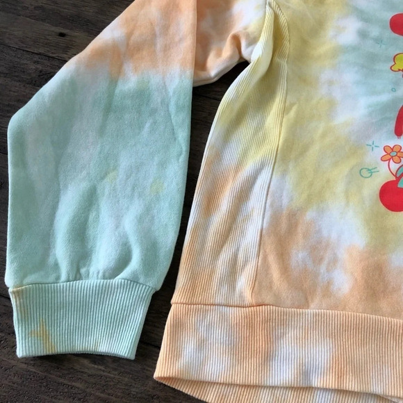 Disney Tie Dye Sweatshirt Top Mickey Minnie Donald - Picture 2 of 7